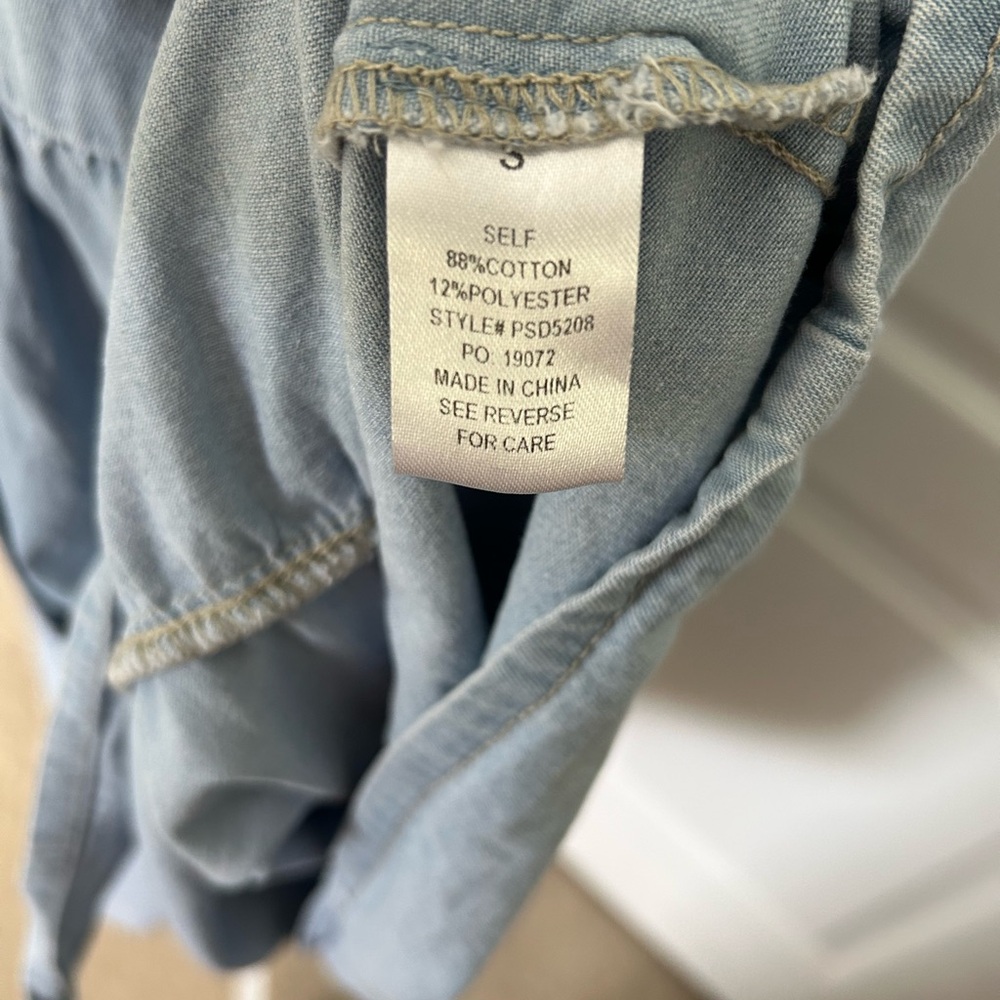 Polagram Light Blue Denim Button Down Dress - Picture 10 of 10